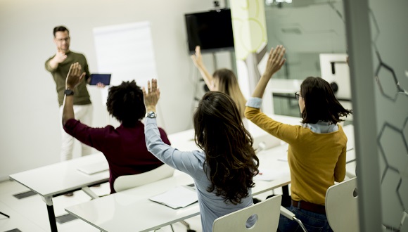 Image of students in class