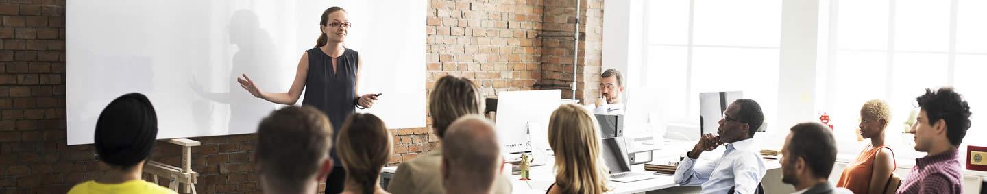 presenter at whiteboard