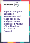 Dataset: Impacts of higher education assessment and feedback policy and practice on students: a review of the literature2016-2021