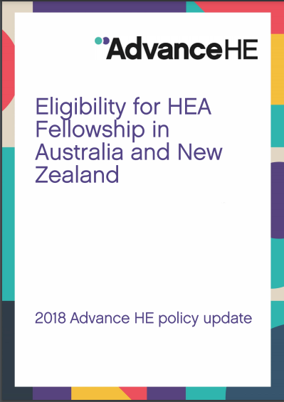 Eligibility for HEA Fellowship in Australia and New Zealand