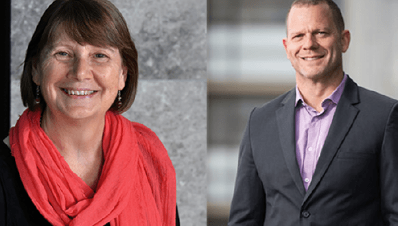 Professor Liz Johnson and Professor Shaun Ewen