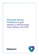 Professional Standards Framework for teaching and supporting learning in higher education 2023 - Welsh